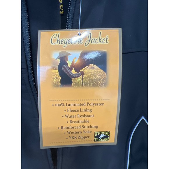 Wyoming Traders Cheyenne Soft Shell Jacket Womens XXL Black Zip Up Ranch NEW - Picture 6 of 7